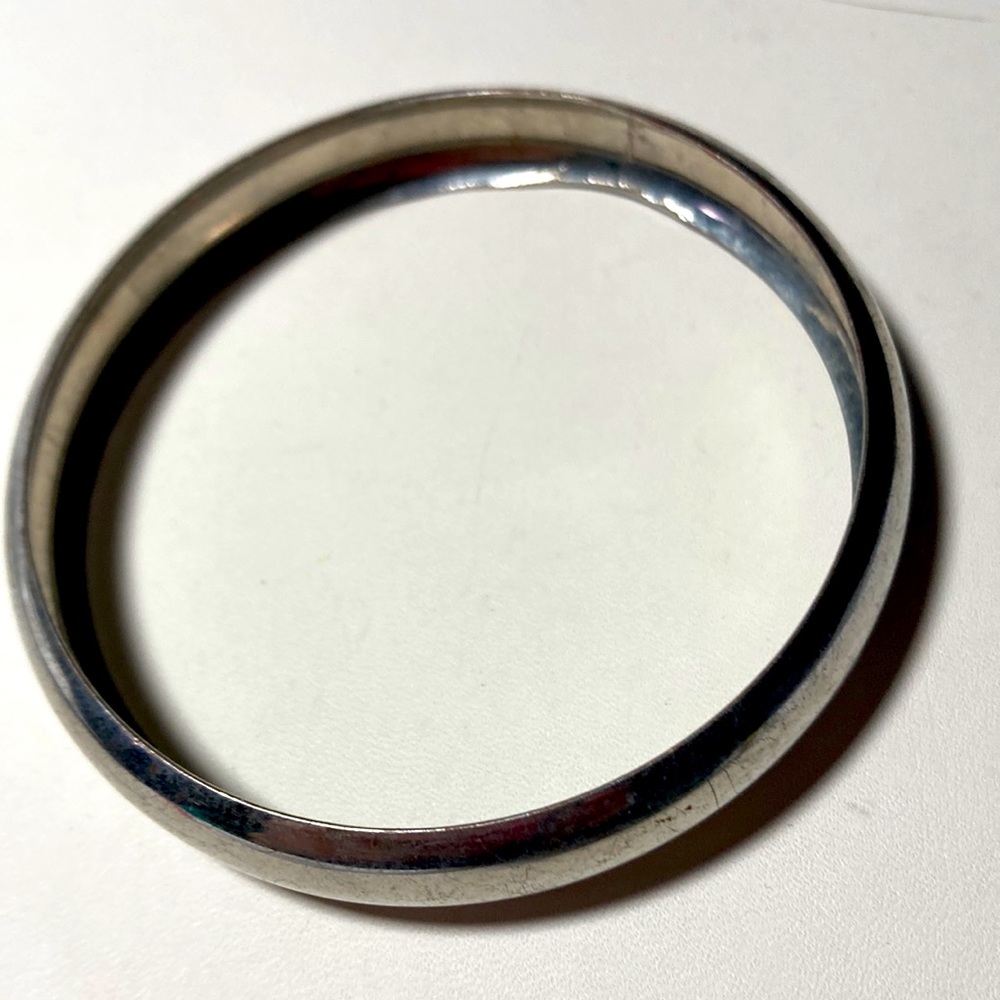 Chrome bangle bracelet #1937